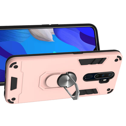 Detachable 2-in-1 Plastic + TPU Hybrid Cover with Rotating Kickstand for OPPO A9 (2020)/A5 (2020)/A11/A11x