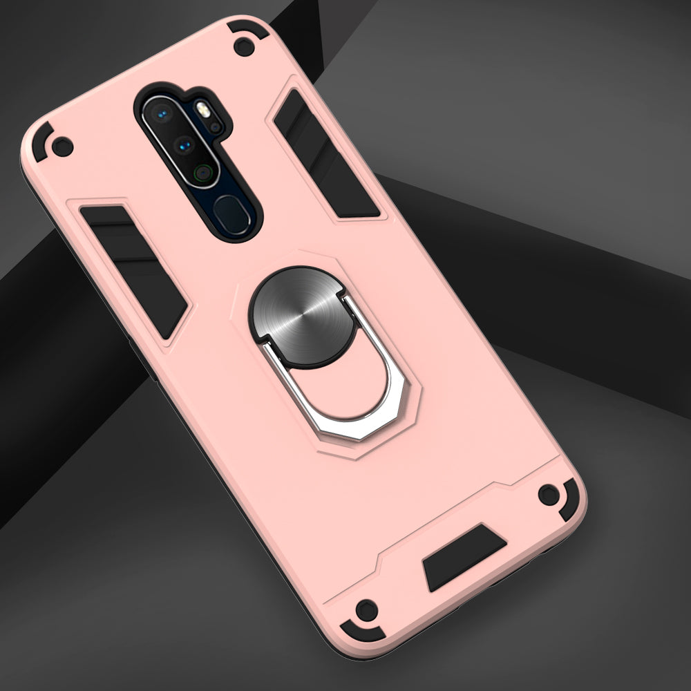 Detachable 2-in-1 Plastic + TPU Hybrid Cover with Rotating Kickstand for OPPO A9 (2020)/A5 (2020)/A11/A11x