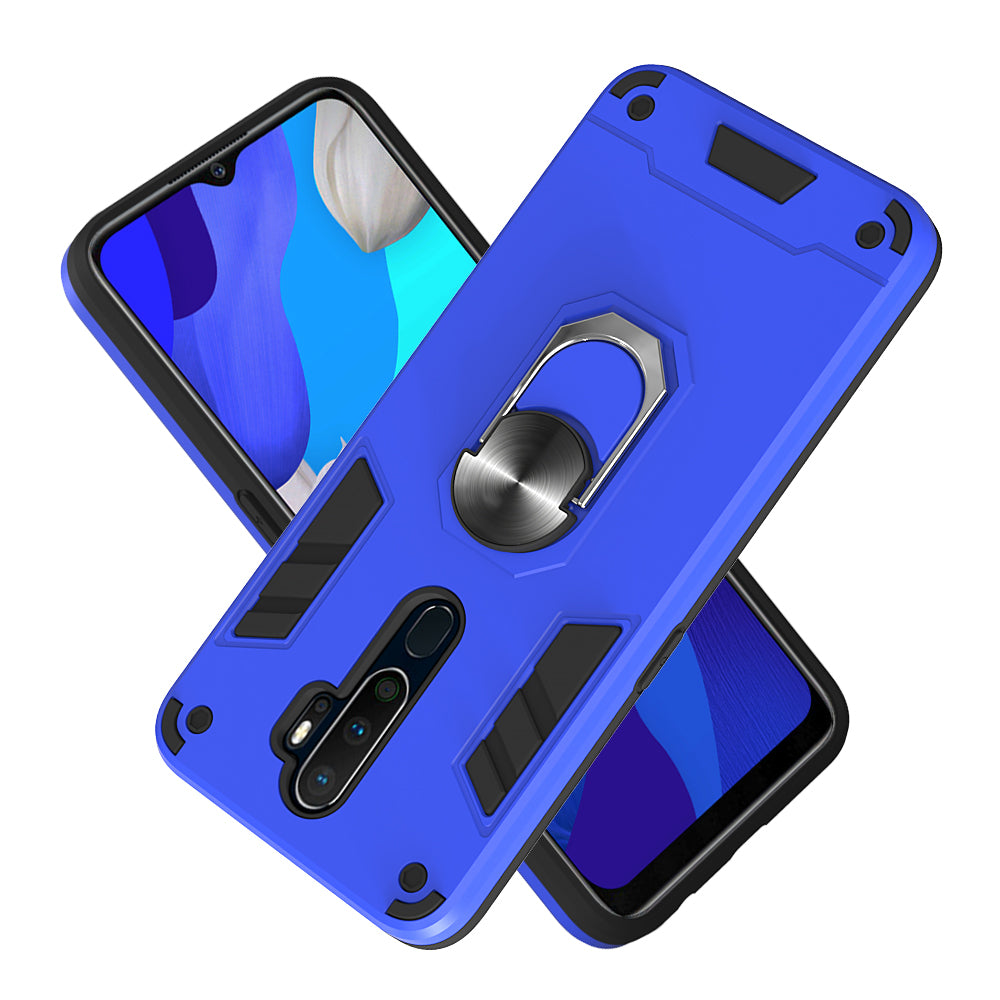 Detachable 2-in-1 Plastic + TPU Hybrid Cover with Rotating Kickstand for OPPO A9 (2020)/A5 (2020)/A11/A11x