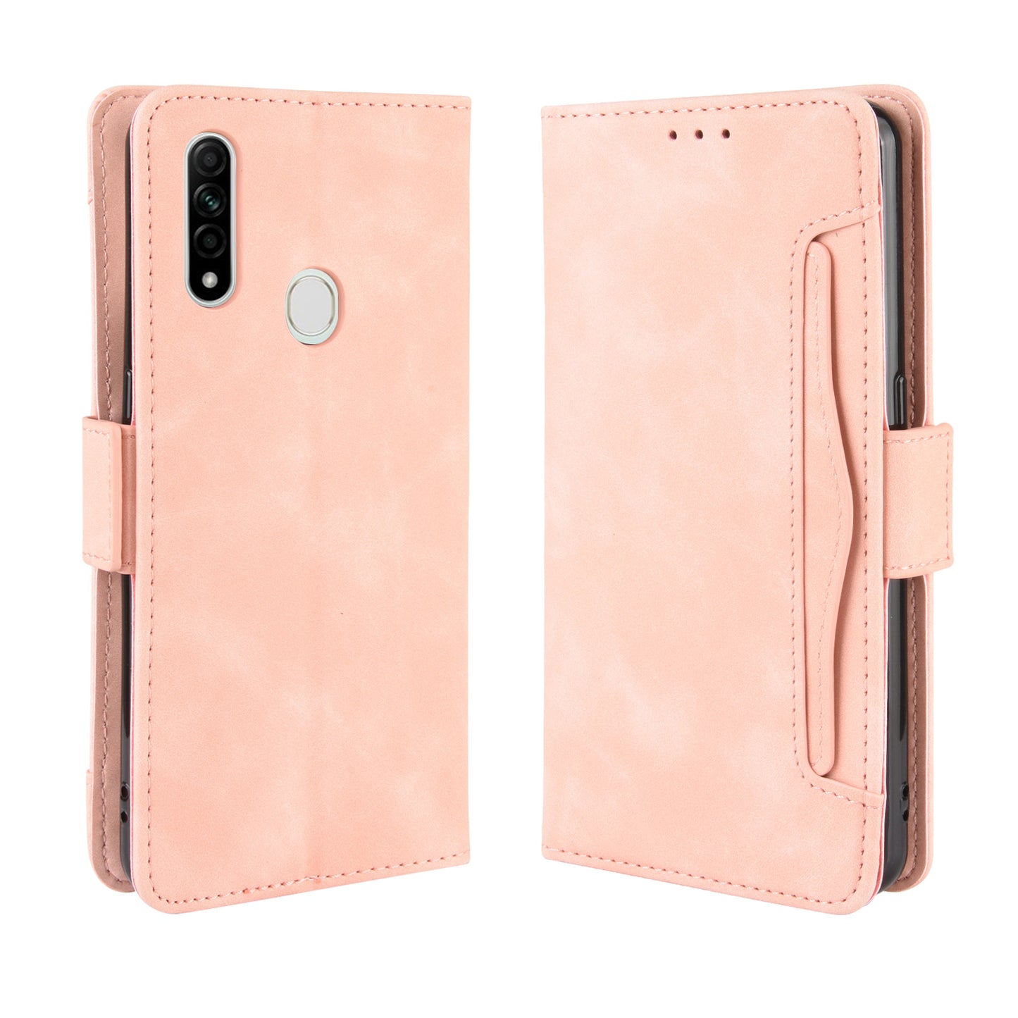 Wallet Stand Flip Leather Phone Shell for Oppo A8/A31 (2020)