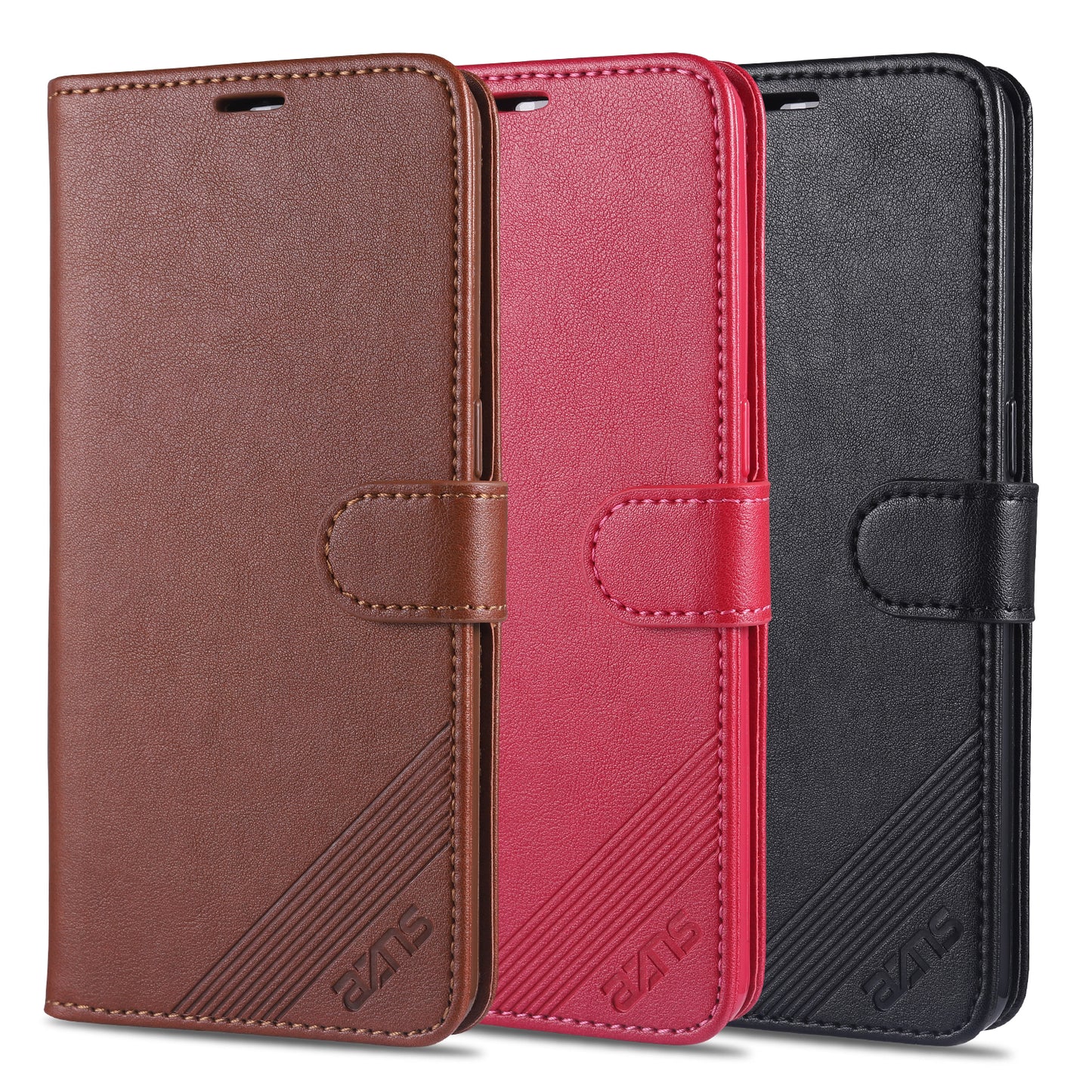 AZNS PU Leather Wallet Stand Case for OPPO A8