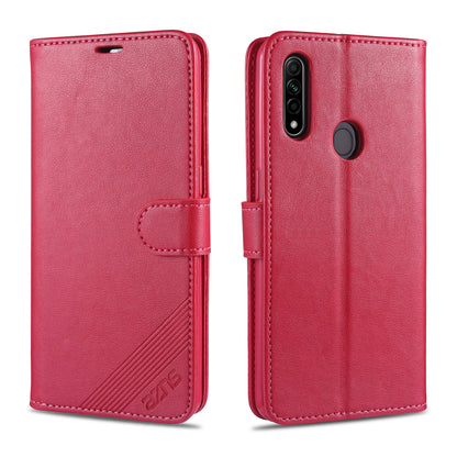 AZNS PU Leather Wallet Stand Case for OPPO A8