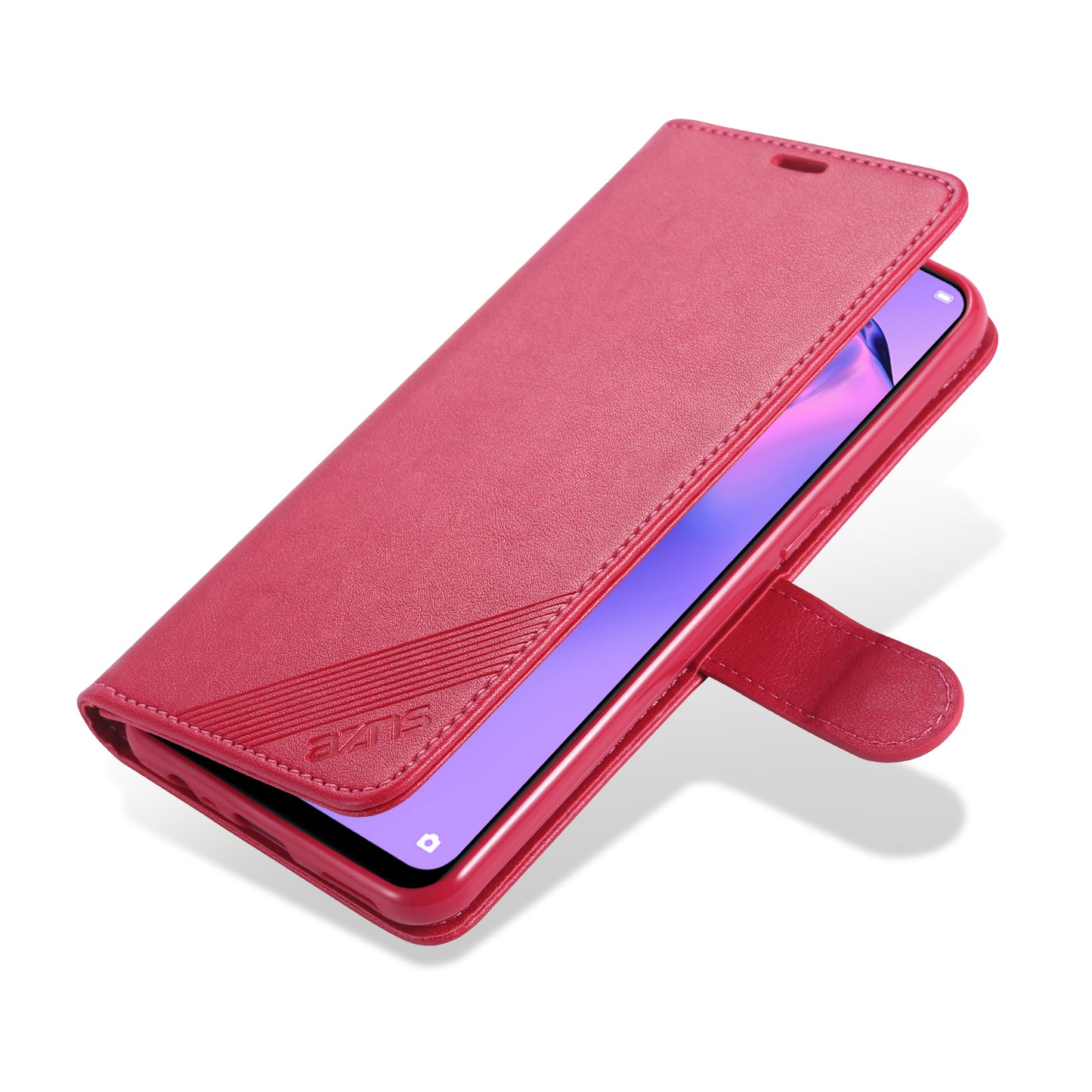 AZNS PU Leather Wallet Stand Case for OPPO A8