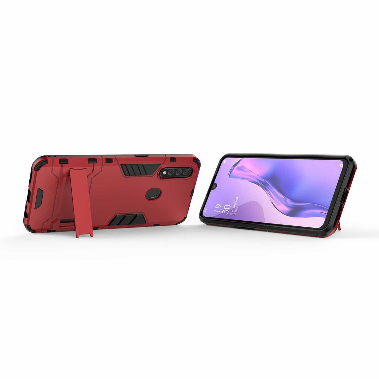 Cool Guard PC + TPU Hybrid Case with Kickstand for Oppo A8 / Oppo A31 (2020)