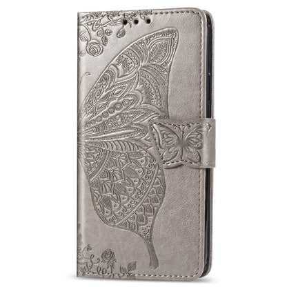 Imprint Butterfly Flower Wallet Leather Stand Case for OPPO F15/A91