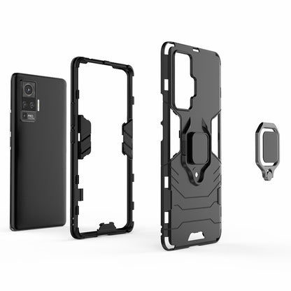 Plastic + TPU Hybrid Phone Shell with Kickstand for vivo X50 Pro