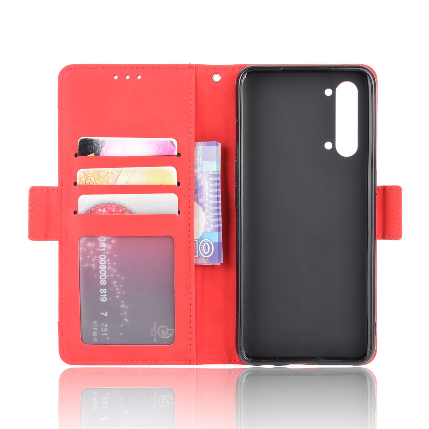 Wallet Leather Phone Case with Multiple Card Slots for Oppo Find X2 Lite/Reno3 5G