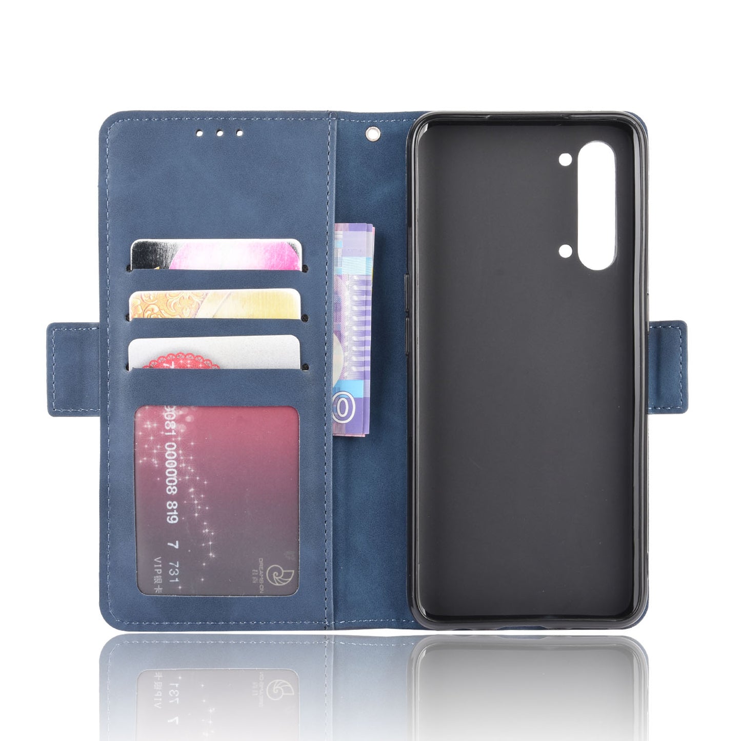 Wallet Leather Phone Case with Multiple Card Slots for Oppo Find X2 Lite/Reno3 5G