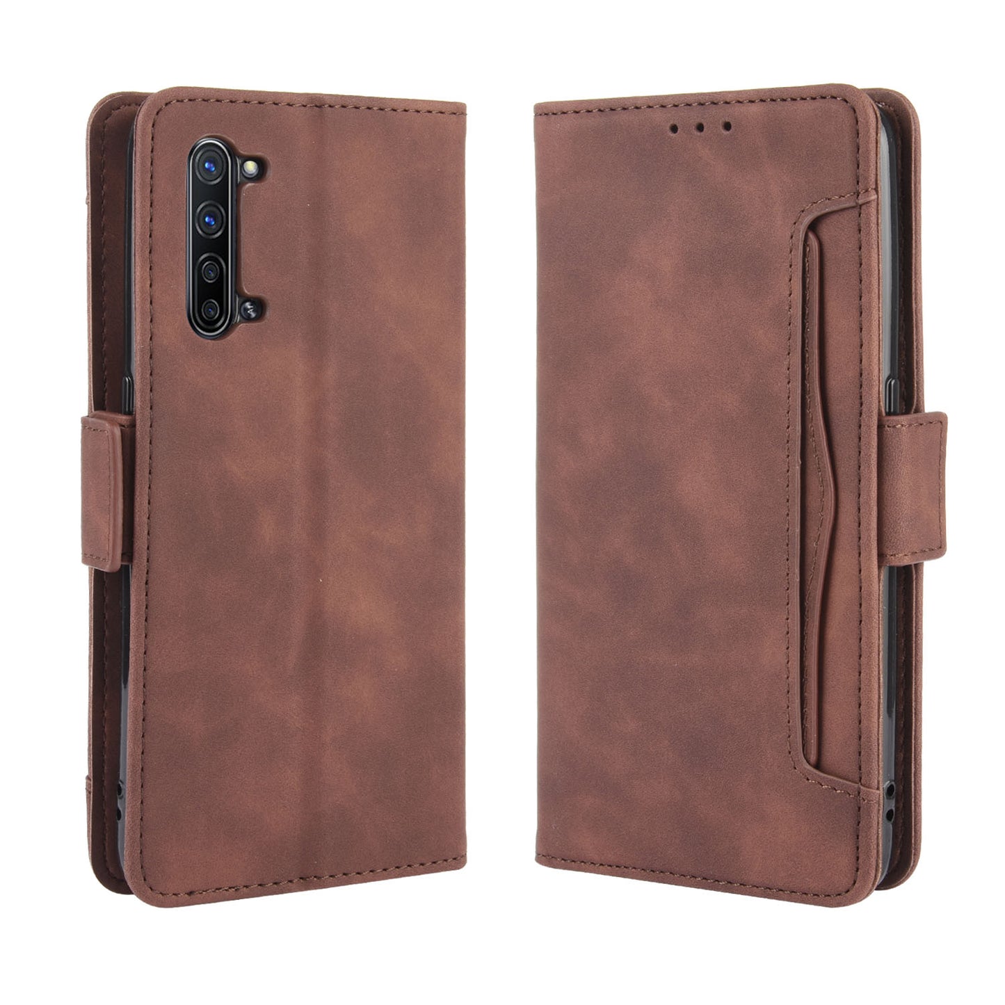 Wallet Leather Phone Case with Multiple Card Slots for Oppo Find X2 Lite/Reno3 5G