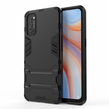 2-in-1 Plastic + TPU Hybrid Case with Kickstand for Oppo Reno4 5G