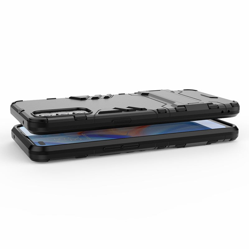 2-in-1 Plastic + TPU Hybrid Case with Kickstand for Oppo Reno4 5G