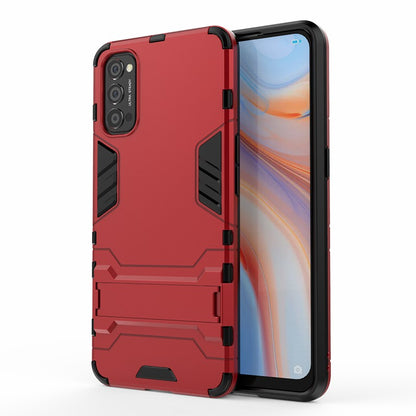 2-in-1 Plastic + TPU Hybrid Case with Kickstand for Oppo Reno4 5G