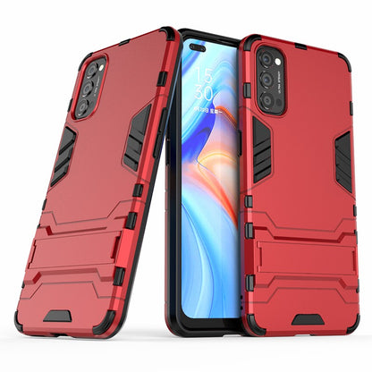 2-in-1 Plastic + TPU Hybrid Case with Kickstand for Oppo Reno4 5G