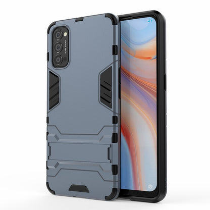 2-in-1 Plastic + TPU Hybrid Case with Kickstand for Oppo Reno4 5G