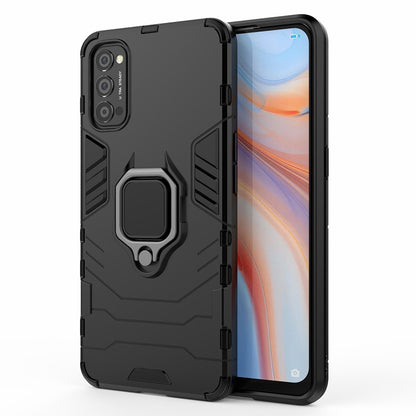 Cool Guard PC + TPU Hybrid Phone Case with Kickstand for Oppo Reno4 5G