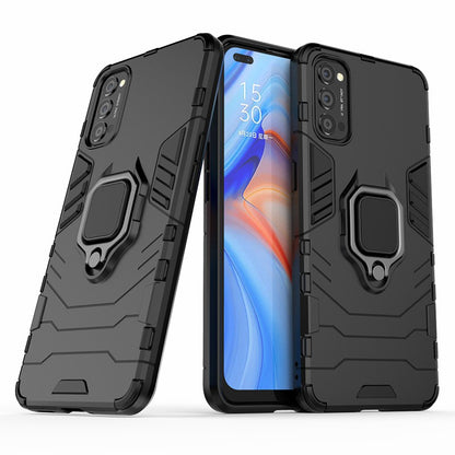 Cool Guard PC + TPU Hybrid Phone Case with Kickstand for Oppo Reno4 5G