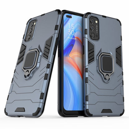 Cool Guard PC + TPU Hybrid Phone Case with Kickstand for Oppo Reno4 5G