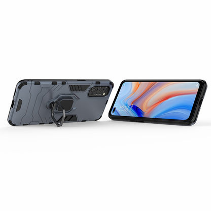 Cool Guard PC + TPU Hybrid Phone Case with Kickstand for Oppo Reno4 5G