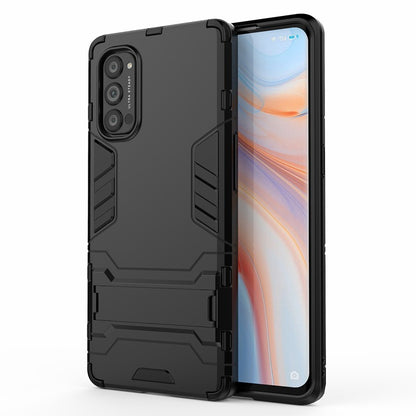 2-in-1 Plastic + TPU Combo Shell with Kickstand for Oppo Reno4 Pro 5G