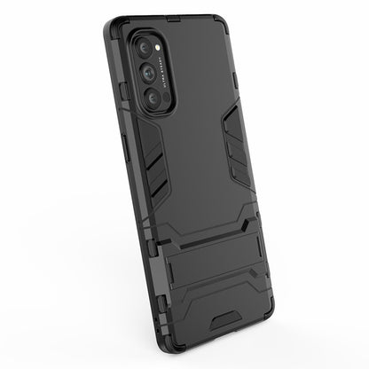 2-in-1 Plastic + TPU Combo Shell with Kickstand for Oppo Reno4 Pro 5G