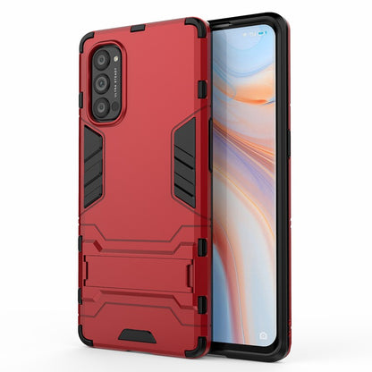 2-in-1 Plastic + TPU Combo Shell with Kickstand for Oppo Reno4 Pro 5G