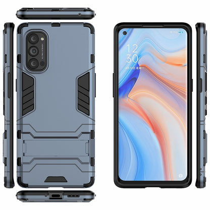 2-in-1 Plastic + TPU Combo Shell with Kickstand for Oppo Reno4 Pro 5G