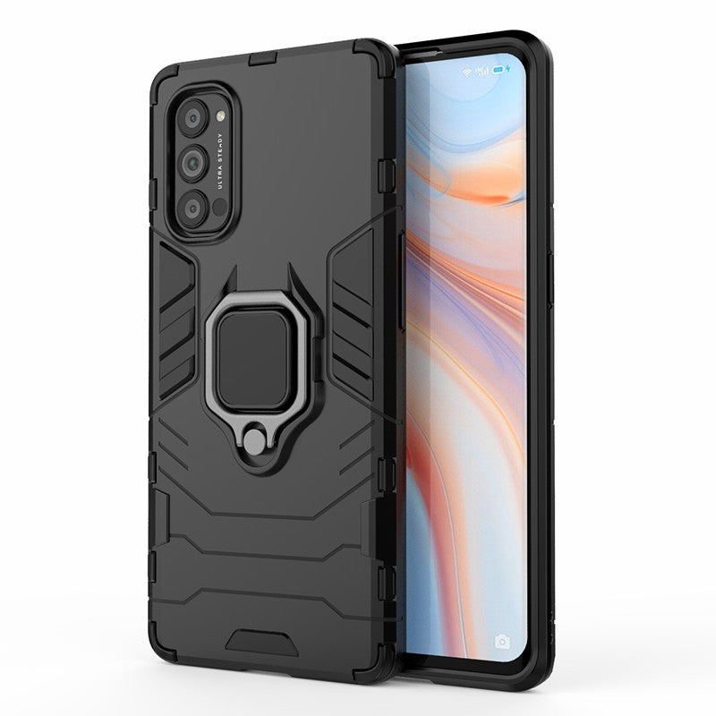 Cool Guard PC + TPU Hybrid Phone Shell with Kickstand for Oppo Reno4 Pro 5G