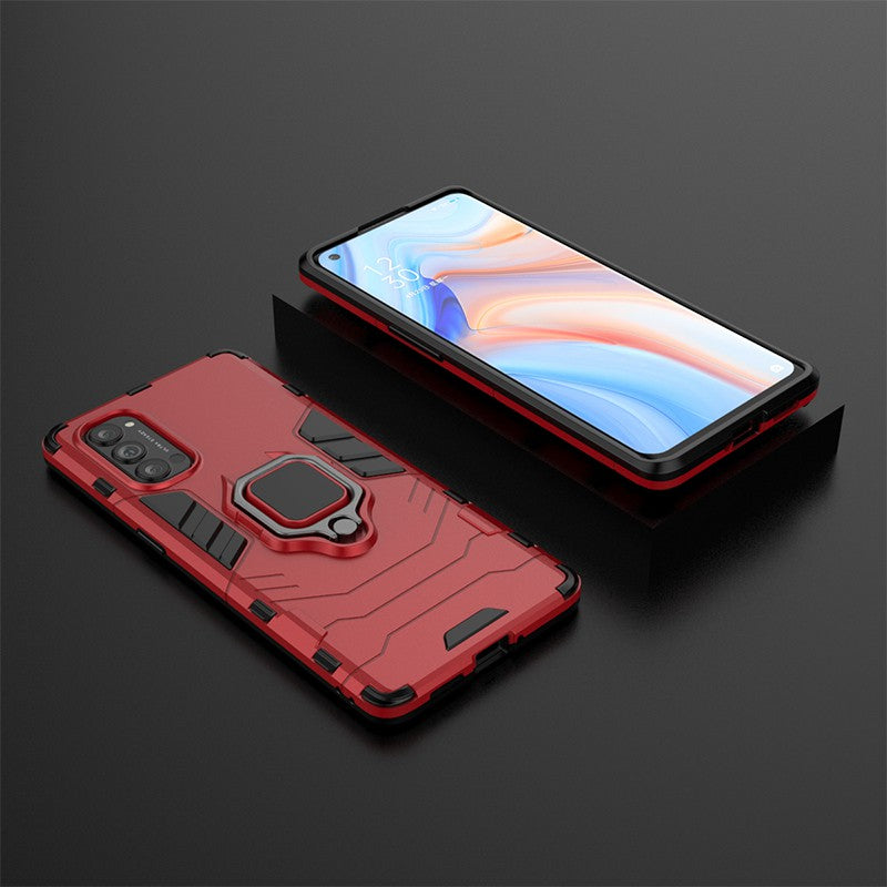 Cool Guard PC + TPU Hybrid Phone Shell with Kickstand for Oppo Reno4 Pro 5G