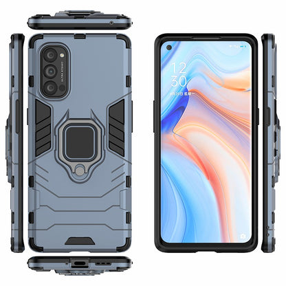 Cool Guard PC + TPU Hybrid Phone Shell with Kickstand for Oppo Reno4 Pro 5G