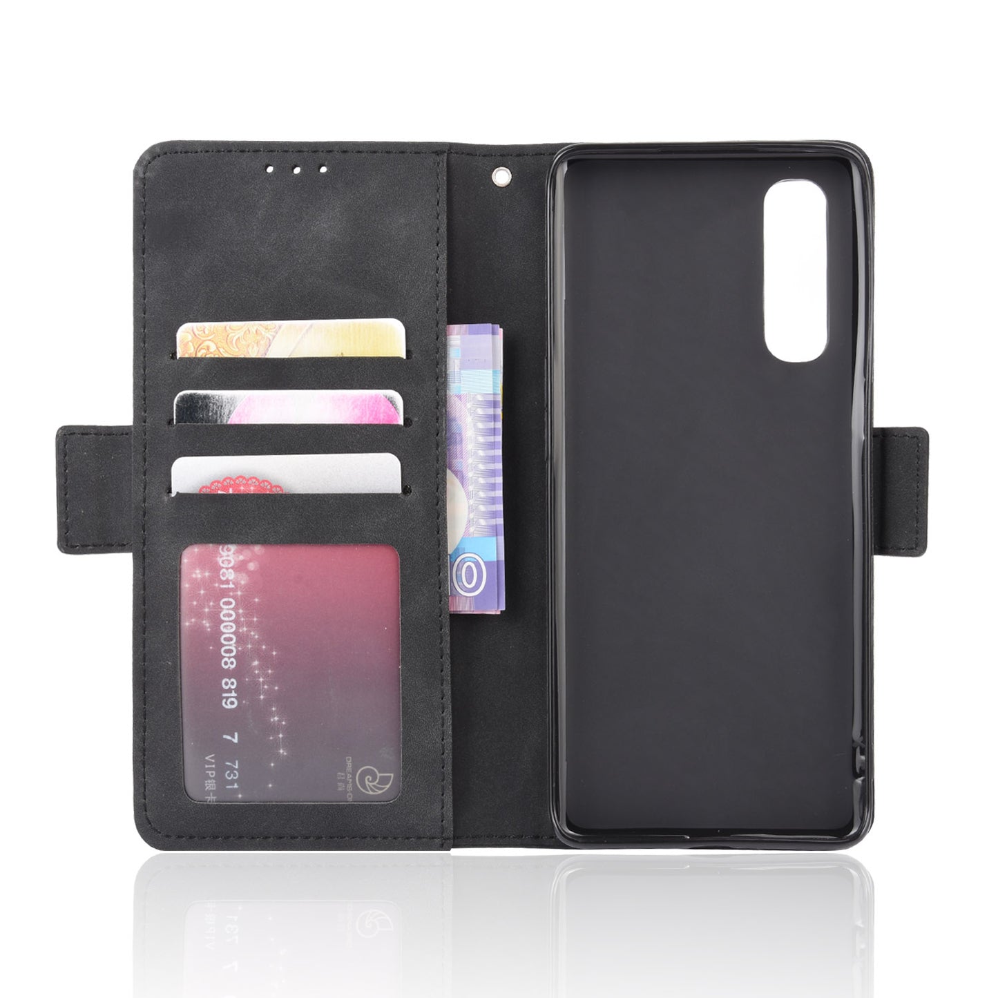 Wallet Leather Phone Case with Multiple Card Slots for OPPO Find X2 Neo / Reno3 Pro 5G (Chinese Edition) / Reno3 Pro (European Edition)