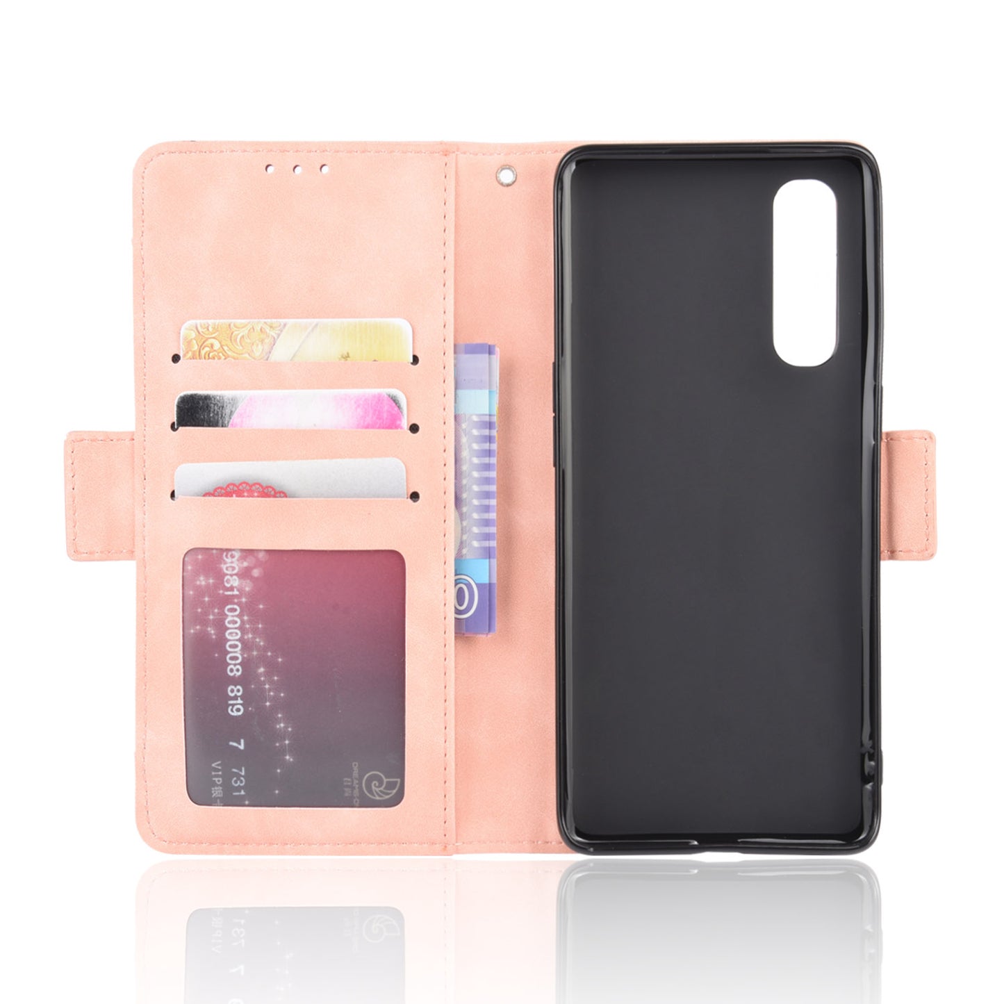 Wallet Leather Phone Case with Multiple Card Slots for OPPO Find X2 Neo / Reno3 Pro 5G (Chinese Edition) / Reno3 Pro (European Edition)