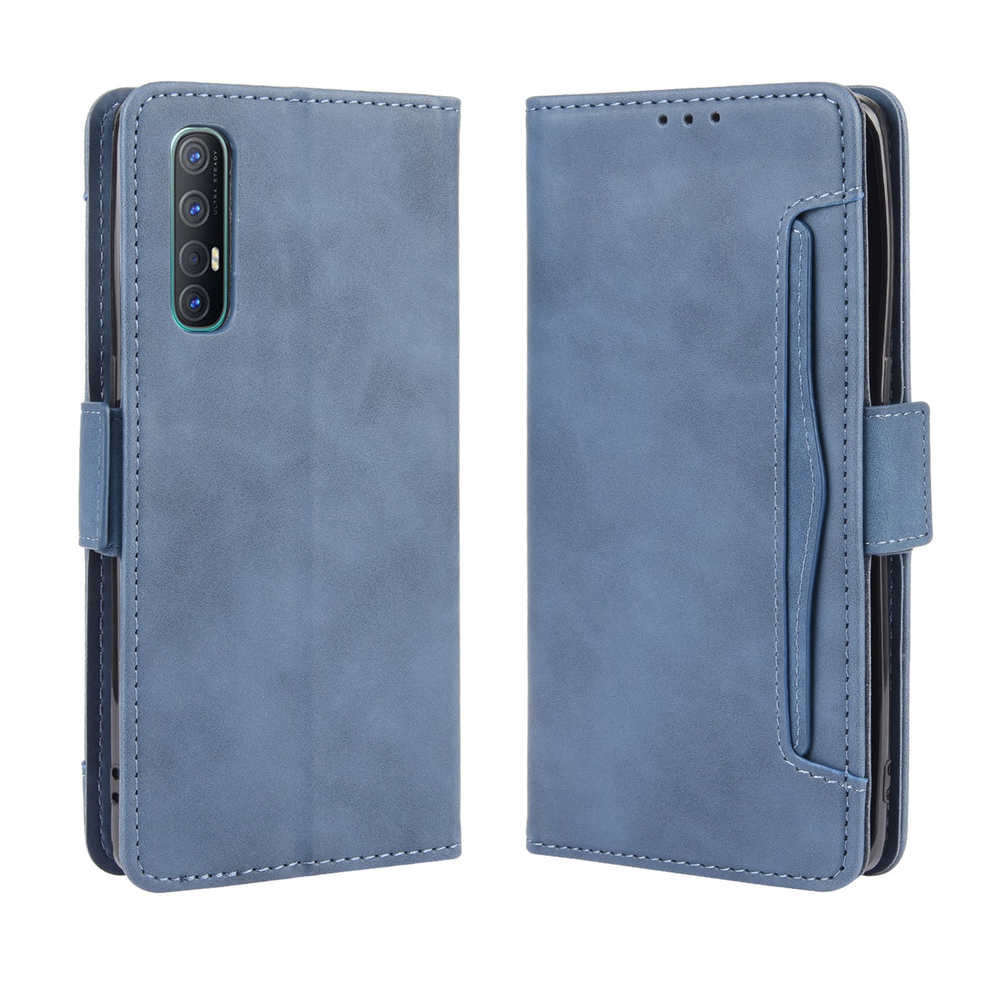 Wallet Leather Phone Case with Multiple Card Slots for OPPO Find X2 Neo / Reno3 Pro 5G (Chinese Edition) / Reno3 Pro (European Edition)