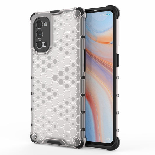 Honeycomb Pattern Shock-proof TPU + PC Combo Phone Case for Oppo Reno4 Pro 5G