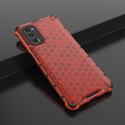 Honeycomb Pattern Shock-proof TPU + PC Combo Phone Case for Oppo Reno4 Pro 5G