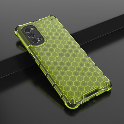 Honeycomb Pattern Shock-proof TPU + PC Combo Phone Case for Oppo Reno4 Pro 5G