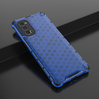 Honeycomb Pattern Shock-proof TPU + PC Combo Phone Case for Oppo Reno4 Pro 5G