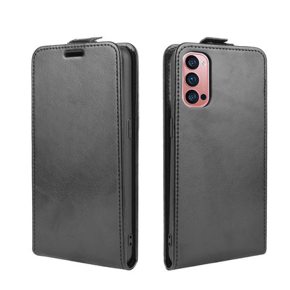 Crazy Horse Vertical Flip Leather Phone Case Protective Cover for Oppo Reno4 Pro 5G