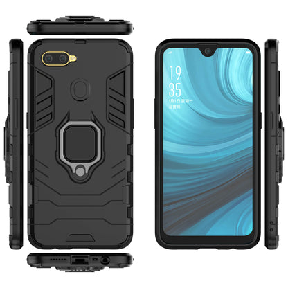 Cool Guard PC + TPU Hybrid Phone Case with Kickstand for Oppo A7/A12