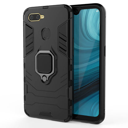 Cool Guard PC + TPU Hybrid Phone Case with Kickstand for Oppo A7/A12