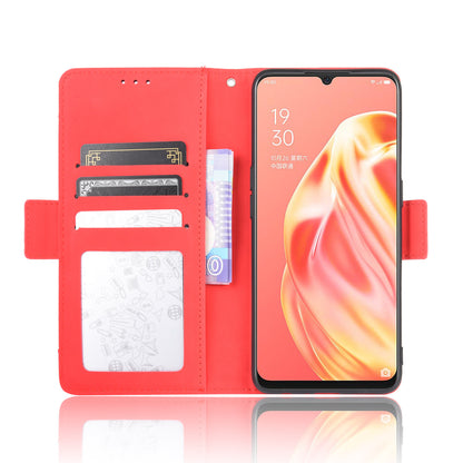 Multiple Card Slots Wallet Leather Protective Cover for OPPO A91 / OPPO F15 / OPPO Reno3 (Southeast Asian Version)