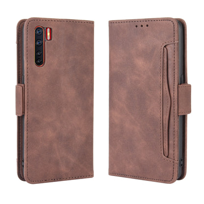 Multiple Card Slots Wallet Leather Protective Cover for OPPO A91 / OPPO F15 / OPPO Reno3 (Southeast Asian Version)