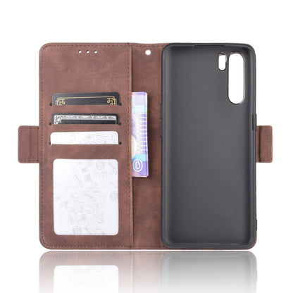 Multiple Card Slots Wallet Leather Protective Cover for OPPO A91 / OPPO F15 / OPPO Reno3 (Southeast Asian Version)