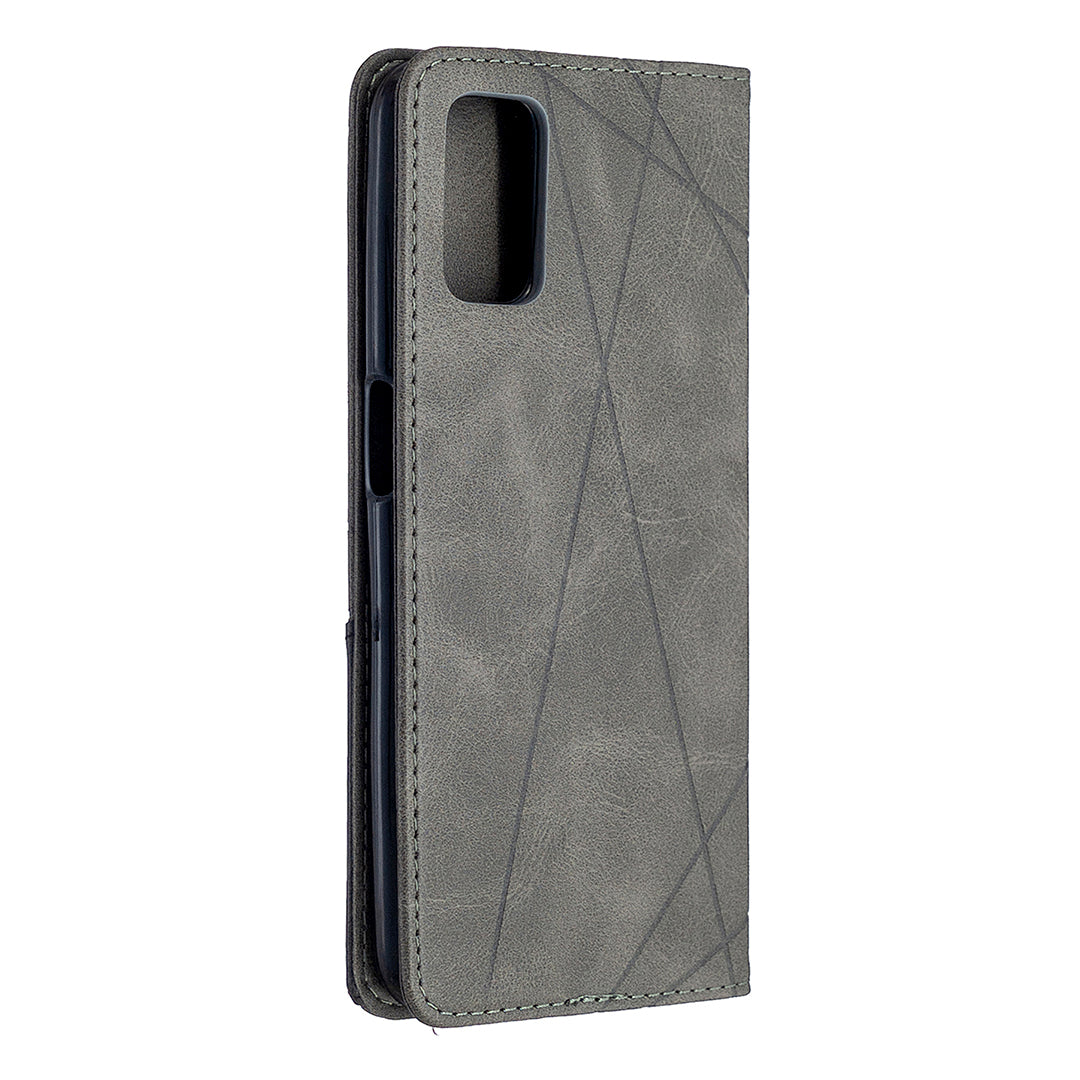 Geometric Pattern Leather Stand Case with Card Slots for OPPO A72/A52/A92