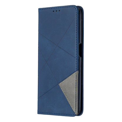 Geometric Pattern Leather Stand Case with Card Slots for OPPO A72/A52/A92