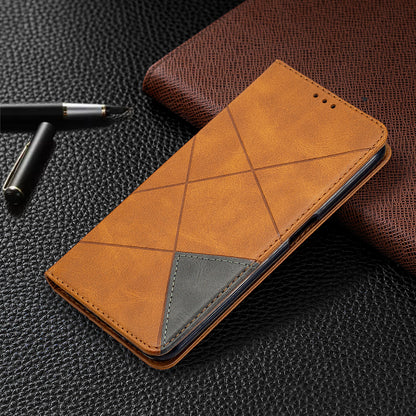 Geometric Pattern Leather Stand Case with Card Slots for OPPO A72/A52/A92