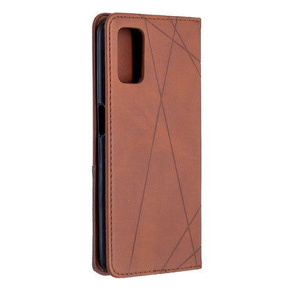 Geometric Pattern Leather Stand Case with Card Slots for OPPO A72/A52/A92