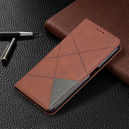 Geometric Pattern Leather Stand Case with Card Slots for OPPO A72/A52/A92