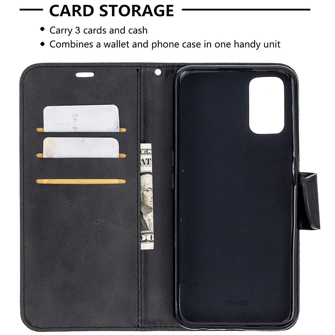 Leather Stand Case with Card Slots for OPPO A72/A52/A92