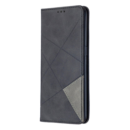 Geometric Pattern Stand Leather Card Holder Case for OPPO A31 (2020)/A81