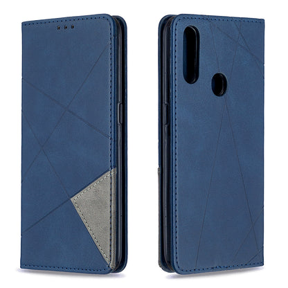 Geometric Pattern Stand Leather Card Holder Case for OPPO A31 (2020)/A81